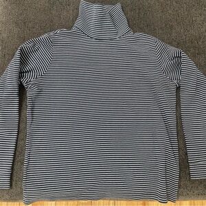 Striped turtleneck